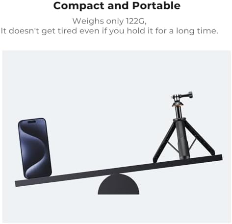 K&F CONCEPT 58.5cm/23inch Portable Adjustable Stand Selfie Stick Tripod - Image 5