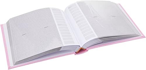 Pioneer Photo Albums 200-Pocket Gingham Fabric Frame Cover Photo Album for 4 by 6-Inch Prints, Pink - Image 2