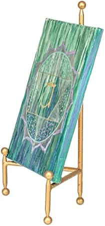 Red Co. Decorative Tripod Plate Stand and Art Holder Easel in Gold Finish - 14" h - Image 6