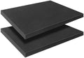 Black Polyurethane Foam Inserts for Cases, 2 Pcs 16 x 12 x 1 Inch, Cuttable Packing Padding for Tool Box, Camera, Crafts and Storage by YIENFBEV