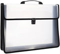 12x16.5 Art Portfolio Case A3 PP Plastic Transparent Black Pack of 1 by Acocony