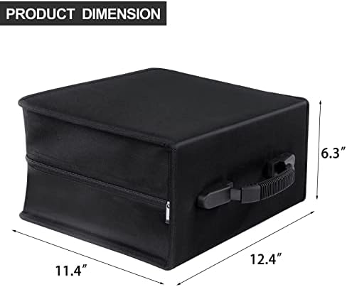 Siveit CD/DVD Case Binder - 400 Capacity Disc Case Booklet Album Box (Black) - Image 2