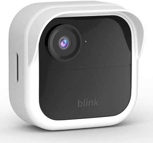 Silicone Skin Case/Cover for Blink Outdoor 4 (4th Gen)/2K+ - Weatherproof Silicone Case with Brim for Full Camera Protection, Blink Outdoor 4/2K Smart Security Camera Accessories (White, 1 Pack) by PUUUCI