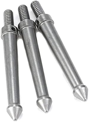 3 Pcs 1/4 Inch Stainless Steel Tripod Spike Mount Adapter (80mm) - Image 3