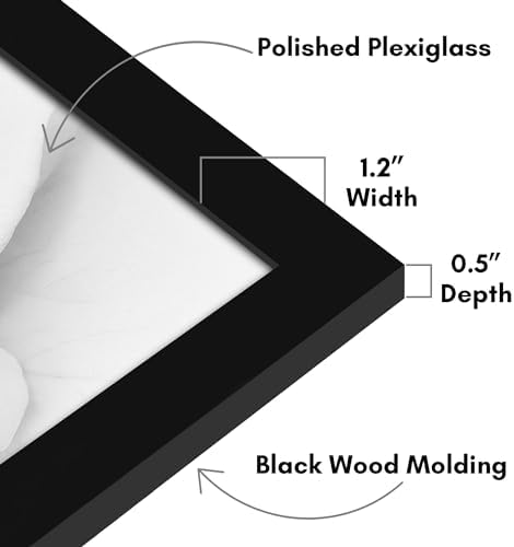Americanflat 28x29 Poster Frame - Engineered Wood - Black - Image 3
