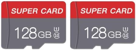 128GB Micro Memory Card Class 10 Memory Cards Mini TF Card with Adapter for Smartphones/Tablet/Drone/Game Console(2-Pack) by Unknown