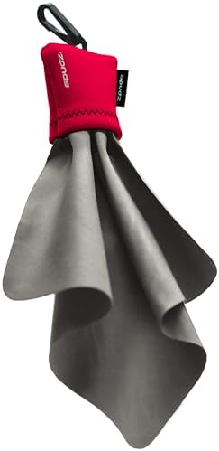 SPUDZ Classic Microfiber Lens Cleaner – Clip-On Pouch, Washable – for Binoculars, Scopes, Glasses, Screens | Classic | Red, 6 x 6 Inch - Image 6