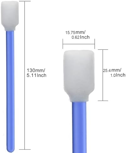 5.11'' Foam Swabs, DTF Cleaning Swabs (200 Count, Blue) - Image 5