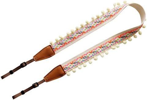 UNIKSTRAP Original Design Personalized Adjustable Camera Strap Super Colorful & Cute Pompom Tassel, Fit for Canon Nikon Sony Olympus Interchangeable Lens Digital Camera/DSLR etc. - Image 2
