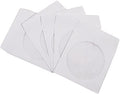 200 Pack Maxtek Premium White Paper CD DVD Sleeves Envelope with Window Cut Out and Flap, 100 GSM Paper. by Maxtek