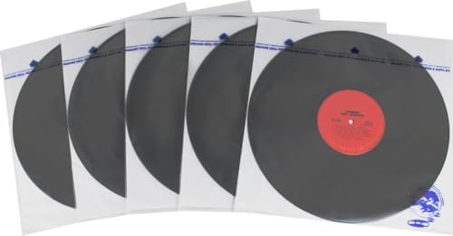 (100) 12 Inch Record Inner Sleeves - 3-Layers of Archival Quality, Anti-Static HDPE with Rice Paper Enclosed Insert for Extra Rigidity #12IM - Image 4