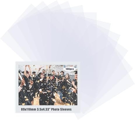 3.5x4.25in Photo Sleeves Protectors for Fujifilm Instax Wide Film by Unknown