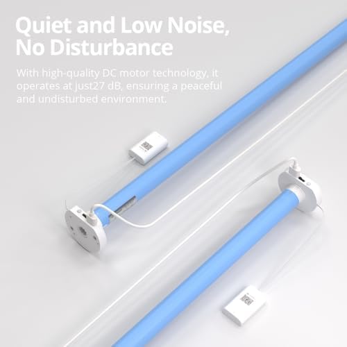 Matter WiFi Roller Blinds Motor for 17/25/28mm Tubes, Plug-in Motorized Smart Blinds with App/Voice/Remote Control, Compatible with Homekit Alexa Google Home SmartThings (Only Motor) - Image 2