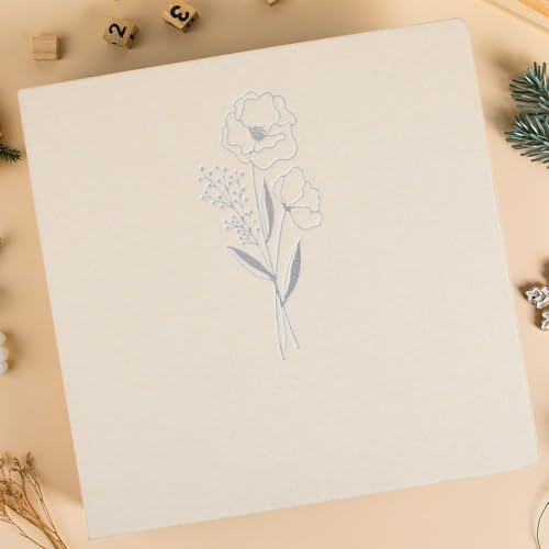Lanpn Scrapbook Photo Album 12x12 2 Packs, Linen Cover Archival Acid Free Top Load 3 Ring Binder Folder Photo Book 12 x 12 with 30 Plastic Sleeves 60 Pages Beige - Image 6