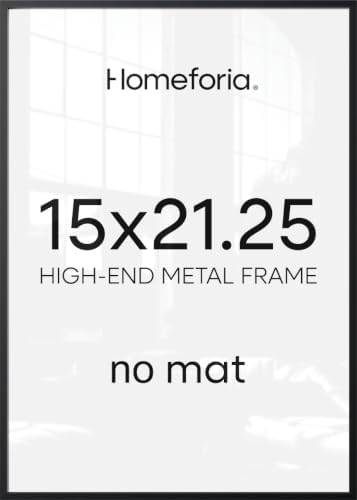 Homeforia 15x21.25 Black Puzzle Picture Frame, High-End Metal, Glass by Homeforia