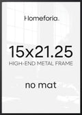 Homeforia 15x21.25 Black Puzzle Picture Frame, High-End Metal, Glass by Homeforia