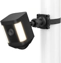 Adjustable Wall Mount Compatible with Ring Spotlight Cam Pro/Plus (Battery), Ring Stick Up Cam (Battery), Outdoor Security Camera Mount with Strap for Wall, Pole or Tree Installation, Black by ALERTCAM