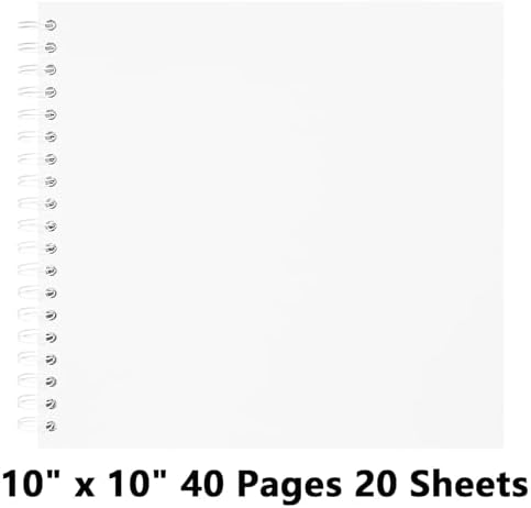 DIY Scrapbook Photo Album,40 Pages,10x10 Inch,White - Image 5