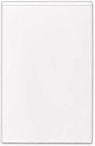 StoreSMART - 5" x 8" Non-Adhesive Vinyl Plastic Pocket - Open Short Side - 50 Pack - PE108S-C-50 by StoreSMART