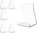 Boloyo Acylic Upright Display Stand, 6PC 6 Inch Clear Display Holder Easel Base Picture Frame for Home Office School Store to Display Book, Vinyl Record, Album, LP Cover, Artworks, CDs by BoloyoAcrylicDisplayEasel