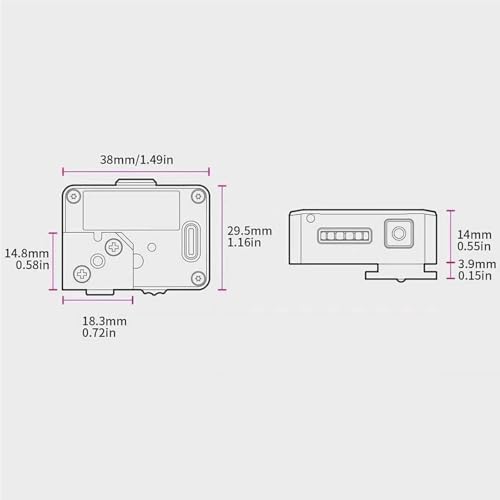 Film Camera Exposure Meter, Photography Light Meter with 0.96in OLED Screen & Cold Shoe Mount, 30° Average Metering, ISO/Aperture/Shutter Speed Adjustable, for Vintage Cameras - Image 6