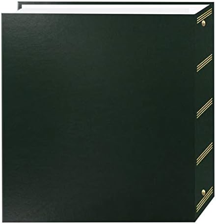 Pioneer Photo Albums TR-100/HG TR-100 Hunter Green Magnetic 3-Ring Photo Album 100 Page - Image 2