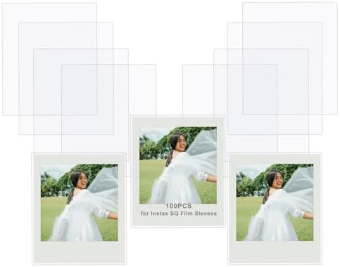 3"x3.5" Photo Card Sleeves 100pcs fits Fujifilm Instax Square Film by Unknown