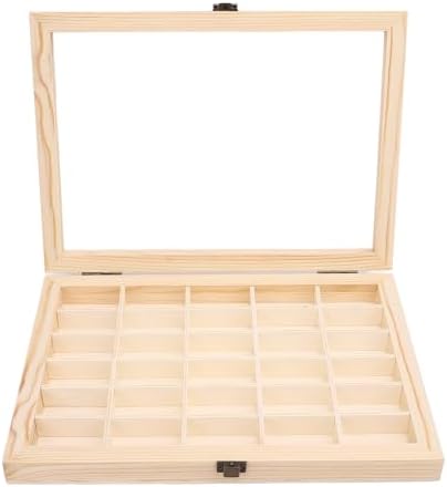 Film Cassette Display Case 30 Slots Minimalist Dust Proof Solid Wood Storage Box for 135 Film Cassette - Image 6