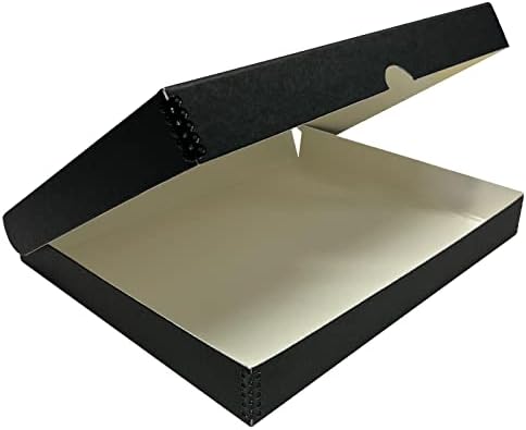 Lineco Clamshell Archival Storage Box, 11x14x1.75 Inch, Black - Image 2