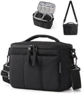 BAGSMART 2 in 1 Quilted Camera Sling Bag for Mirrorless Camera, Black by BAGSMART