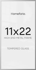 Homeforia 11x22 Silver Newspaper Picture Frame, High-End Metal, Glass by Homeforia