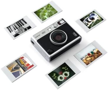FUJIFILM INSTAX MINI EVO Hybrid Instant Camera + Fuji Instax Film Value Pack (20 Sheets) 32GB Accessories Bundle 5 Plastic Desk Frames + 10 Paper Frames Plus 60 Sticker Frames - Image 5