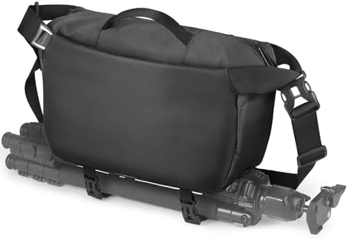 TAAOKA Camera Sling Bag, Waterproof Camera Case with Tripod Holder, DSLR/SLR/Mirrorless Cameras Shoulder Bag, Crossbody Camera Bags for Photography (Black) by TAAOKA