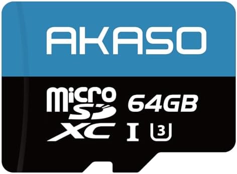AKASO 64GB microSDXC U3 MicroSD Card- Up to 100MB/s by AKASO