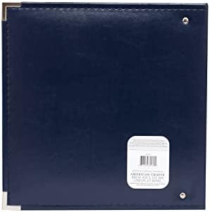We R Memory Keepers 8.5x11 Navy Photo Album, Protect Memories and Photos, Soft, Acid-free Faux Leather, Classy Decorative Spine Label, Snag-free Rings, Includes 5 Page Protectors - Image 3