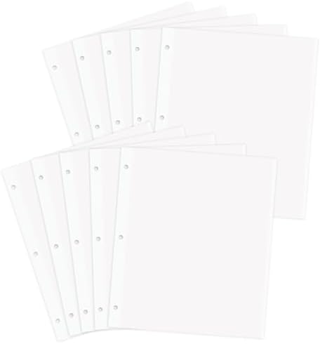 Zesthouse Photo Album Refill Pages for 3 Ring (10 Pack), 18 in Photo Albums Self Adhesive Pages Holds 12x12 8x10 5x7 4x6 2x3 Photos or Recipe Cards by Zesthouse