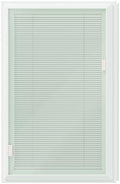 22" x 36" Enclosed Shutters, 9-Lite Entry Door Double Tempered Glass Replacement - Frame Size, Clear Tempered Glass Insert Kit, Privacy, Easy Installation and Maintenance, White by Lakeyon