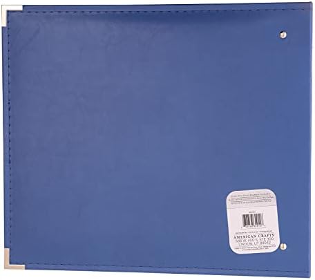 We R Memory Keepers 12x12 Photo Album Country Blue Protect Memories & Photos, Acid-free Faux Leather, Snag-free Rings, Includes 5 Page Protectors - Image 4