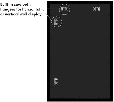 Americanflat 19x30 Poster Frame - Engineered Wood - Black - Image 6