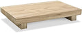 Nuogo Wood Pedestal Riser Stand for Kitchen Soap Tray,9 X 6 Inch,Natural by Nuogo