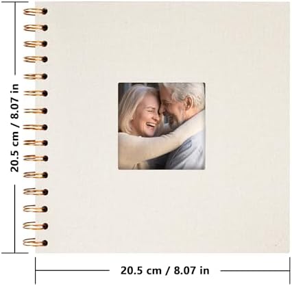 Scrapbook Photo Album, Linen Covered, 8x8 Inches, 20 Sheets/40 Pages - Image 2