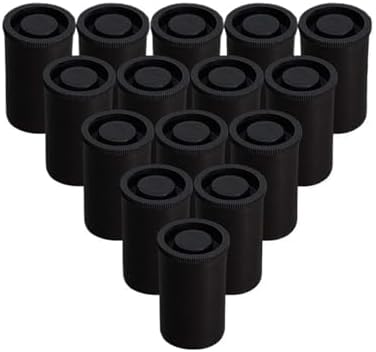 80pcs Plastic Empty Film Canister Camera Reel Storage Case for 35mm Accessories Art for Film,Keys,Art Beads Storage(Black) by Unknown