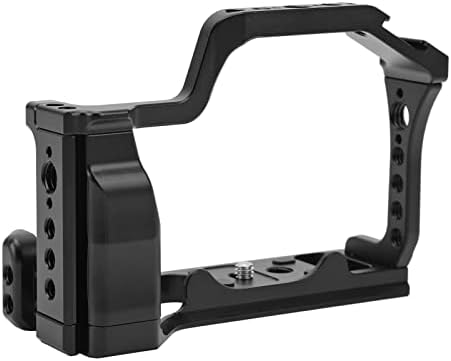 Jiawu Camera Cage, Aluminum Alloy Lightweight Multi Hole Design Camera Video Cage, Rig with Cold Shoe Locating Holes for M50 M5 Cameras - Image 4