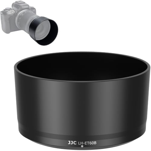 JJC Lens Hood for Canon RF-S 55-210mm F5-7.1 is STM on R50 R100, Reversible Lens Shade Replace Canon ET-60B Lens Hood, Compatible with 55mm Filters and Lens Cap by JJC