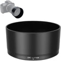 JJC Lens Hood for Canon RF-S 55-210mm F5-7.1 is STM on R50 R100, Reversible Lens Shade Replace Canon ET-60B Lens Hood, Compatible with 55mm Filters and Lens Cap by JJC