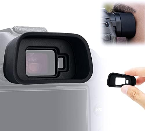 JJC Silicone Eyecup Viewfinder for Canon EOS R7 Camera with Extended Design by JJC