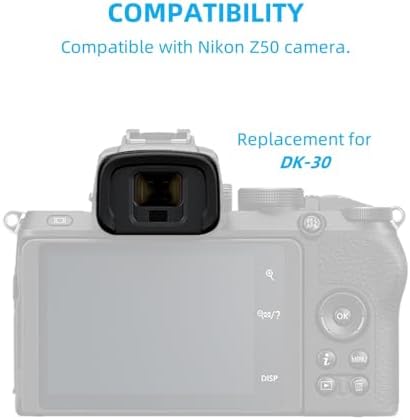 2 Pack Camera Eyecup Viewfinder Protector Eyepiece for Nikon Z50 DK-30 - Image 3