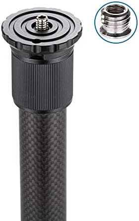 Carbon Fiber Tripod Extension Two-Section Rod Central Column Extender Tube for Photo Studio Monopod DSLR Camera Microphone Stand - Image 6