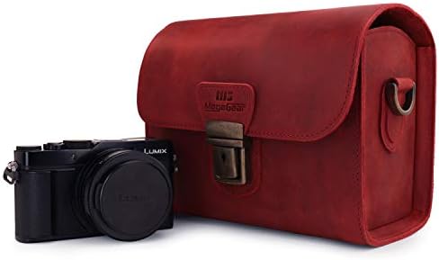 MegaGear Pebble Genuine Leather Camera Messenger Bag for Mirrorless, Instant and DSLR Cameras - Image 6