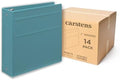 Carstens 3-Inch Heavy Duty 3-Ring Binder - Side Opening, Powder Blue, Durable Plastic, Precision No-Gap Rings, Waterproof Cover, No Pockets, Holds 400 US Letter Sheets, BPA-Free, Made in USA (1744-3R) by Carstens